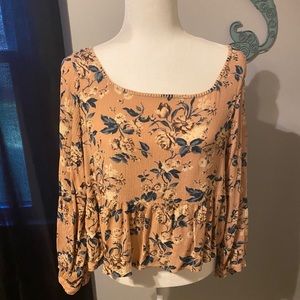 American Eagle Floral boho top